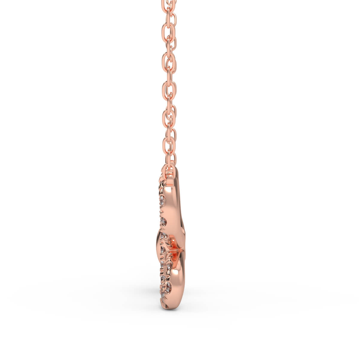 Silver Necklace Butterfly Rose Gold Necklace Image 4