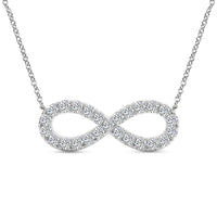 Silver Necklace Dainty Infinity Necklace Image 4