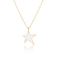 Silver Necklace Dazzling Enamel Star Necklace Image 2