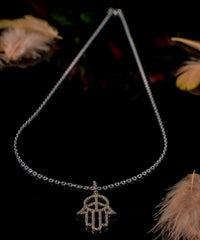 Delicate Hamsa Hand Necklace 3