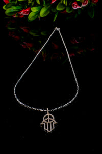 Delicate Hamsa Hand Necklace 4