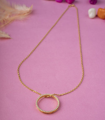 Silver Necklace Exquisite Circle Celeste Necklace 8