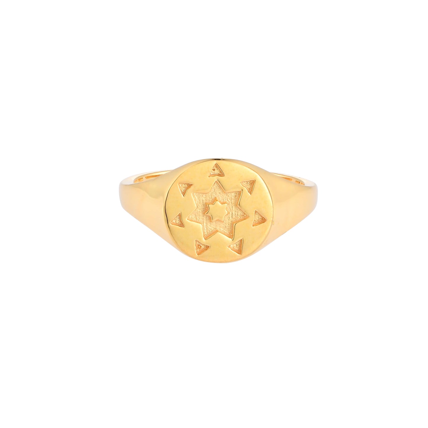 Silver Rings 18k Gold-plated Nour Star Ring Image 1