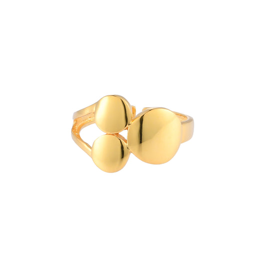 Silver Rings Casual 18k Gold Plated Ivy Ring