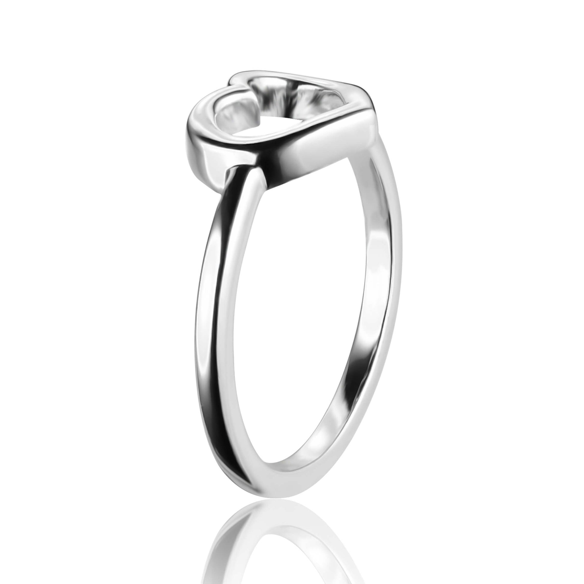 Silver Rings Casual 925 Sterling Silver Love Ring Image 1