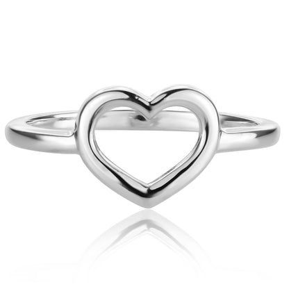 Silver Rings Casual 925 Sterling Silver Love Ring