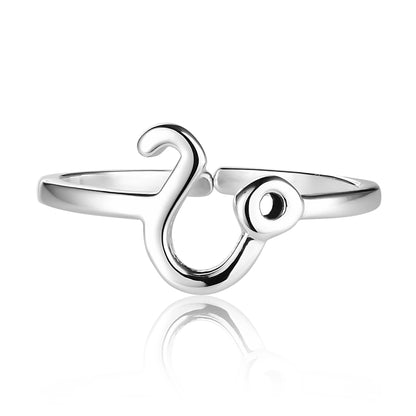 Silver Rings Casual 925 Sterling Silver Zodiac Rings Image 4
