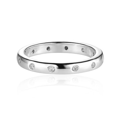 Silver Rings Modest Vanessa Eternity Band