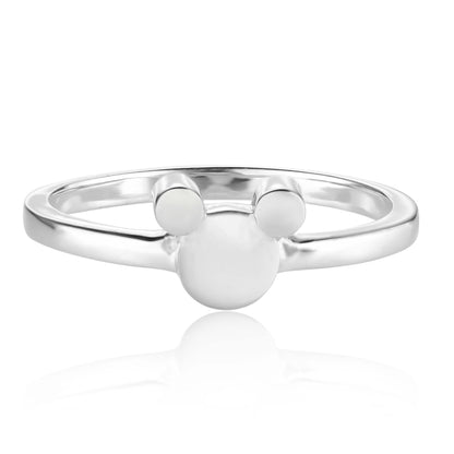 Silver Rings Playful 925 Sterling Silver Mickey Ring Image 1