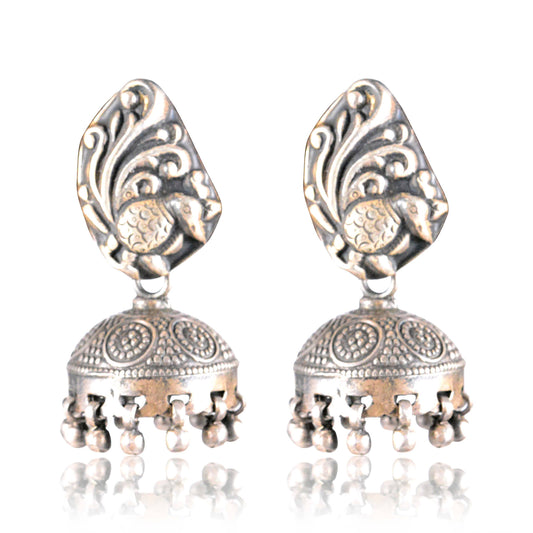Tribal Earrings 92.5 Silver Tribal Jhumki