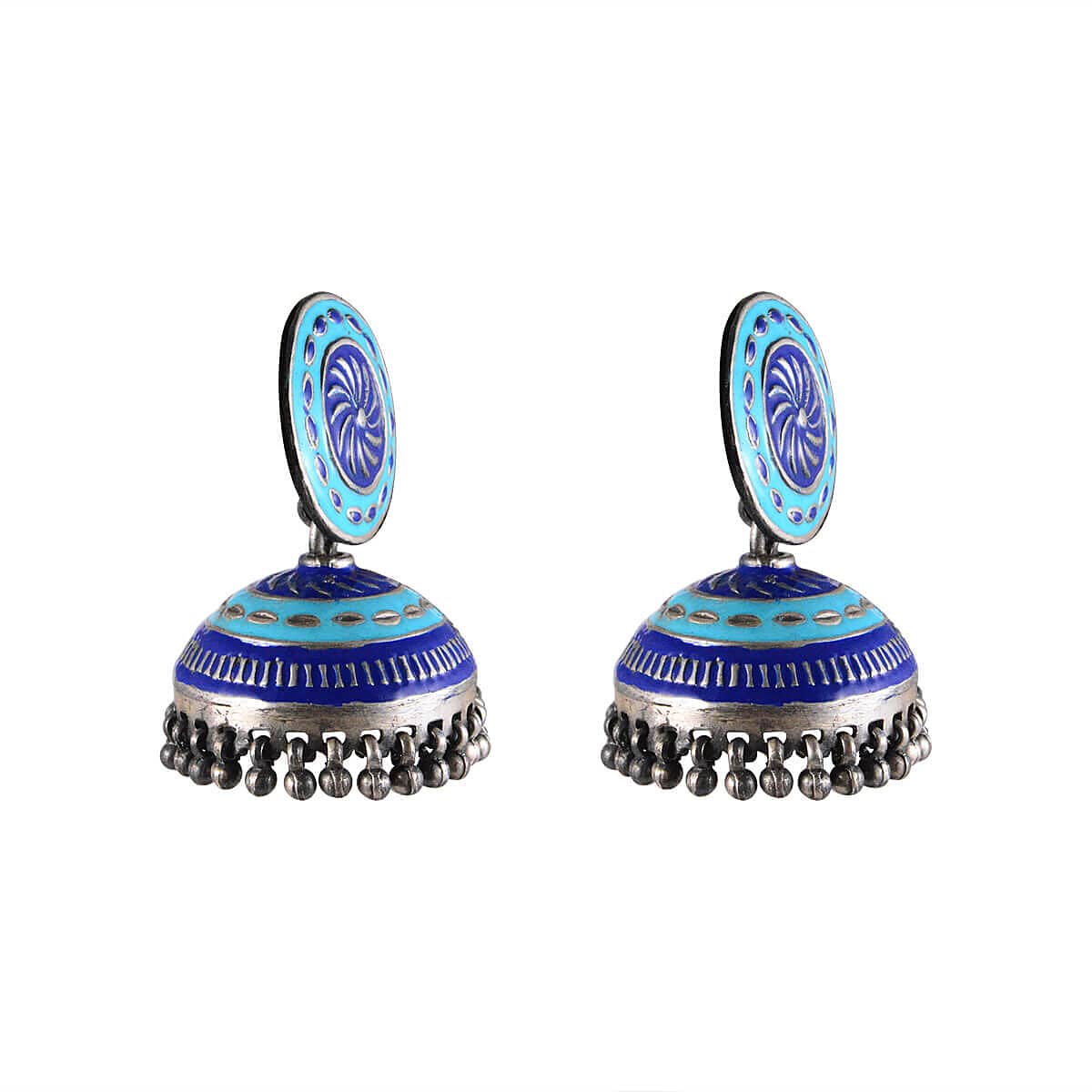 Tribal Earrings Elegant Blue 1