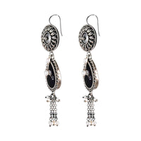 Tribal Earrings Elegant Black Dangers 2