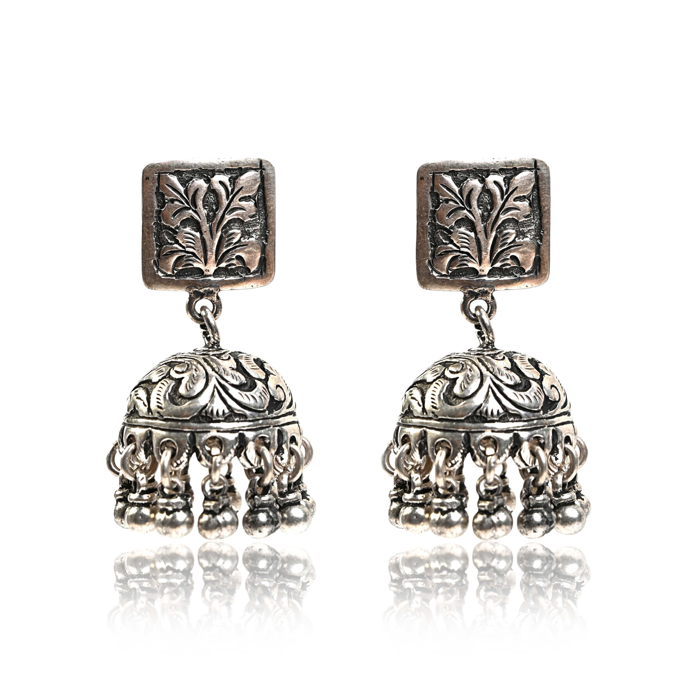 Buy Pure Silver Earrings With Semi Precious Stones  Lavender Dainty Earrings  Online