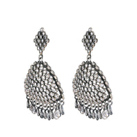 Tribal Earrings Vahini Pure Silver Drop Earring 2