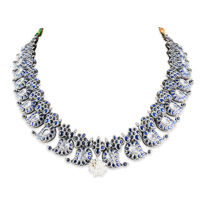 Tribal Necklace Blue Stone Studded Neelam Necklace