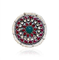 Tribal Rings Ornate Round River Ring