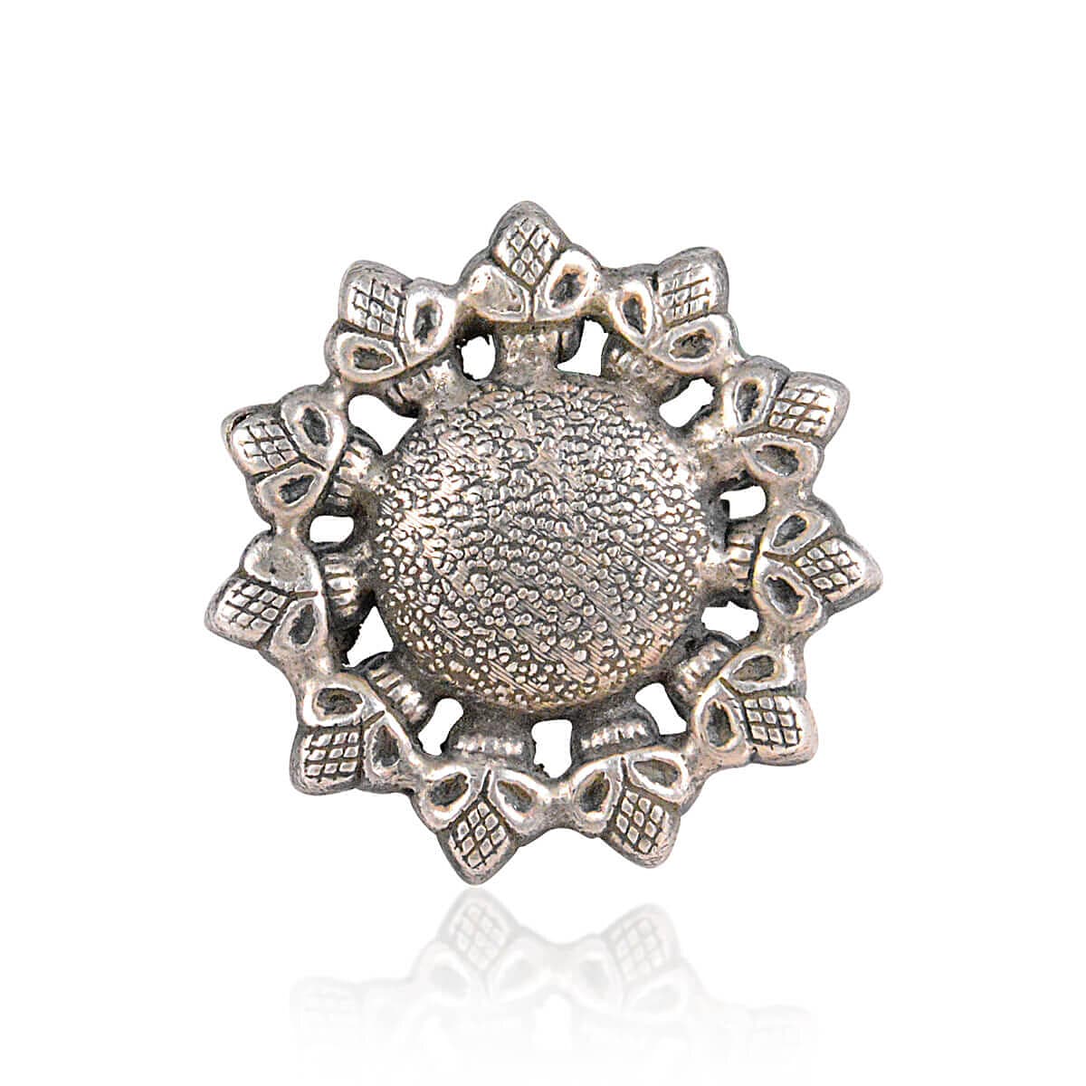 Tribal Rings Pure Silver Blossom Ring
